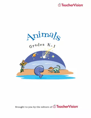Animals Printable Book (K-1): Activities &amp; Resources for Teachers ...